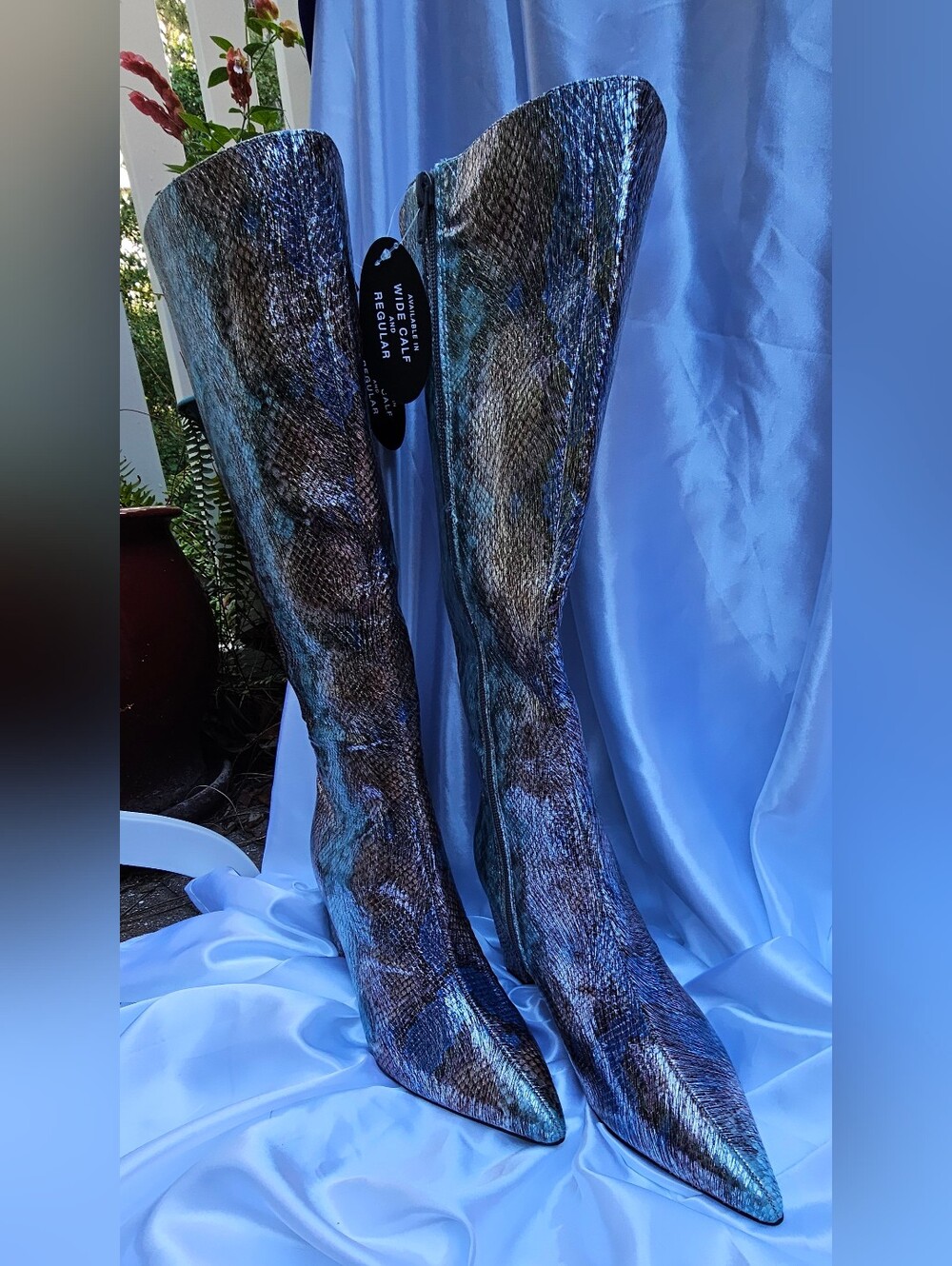 NWT Wild Pair Islah Multi Snake Knee High Boots 7.5M ๐ - Picture 4 of 12